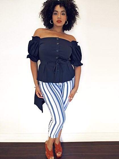 49.95 WHITNEY CROP STRIPE