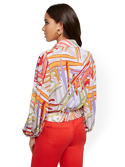 59.95 SURPLICE BLOUSE