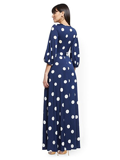 84.95 3/4 SLV DOT MAXI