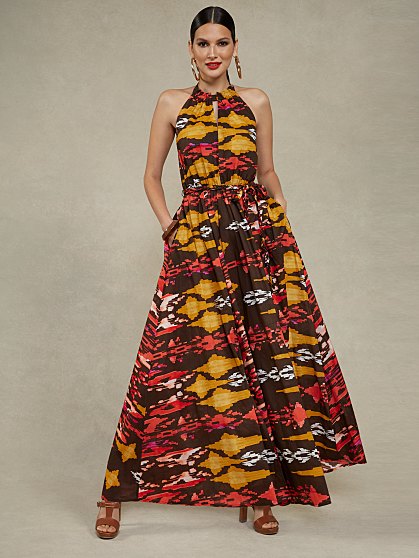 99.95 TIE HALTER MAXI