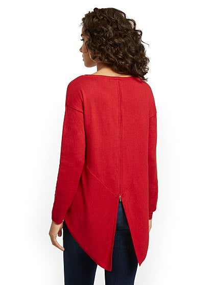 49.95 ZIP BACK PULLOVER