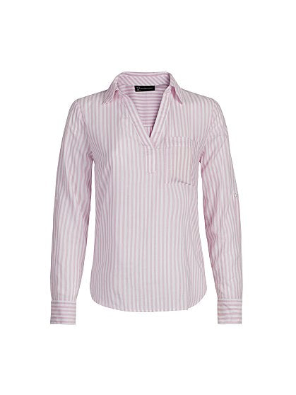 49.95 O LS BTN BK STRIPE