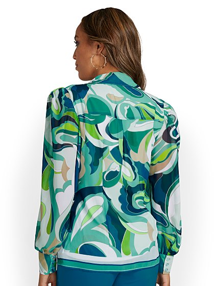 64.95 CHIFFON BUTTN BLOUS