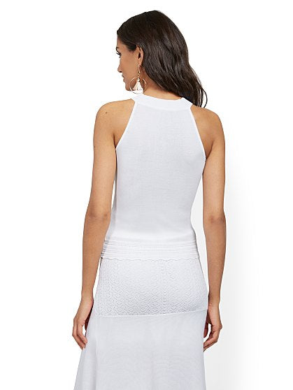 64.95 LACE TRIM HALTER