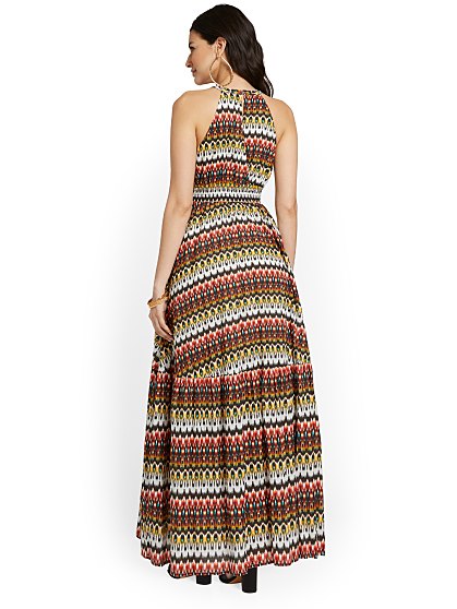 99.95 PRINTED HALTER MAXI