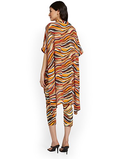 59.95 KIMONO ZEBRA TOP