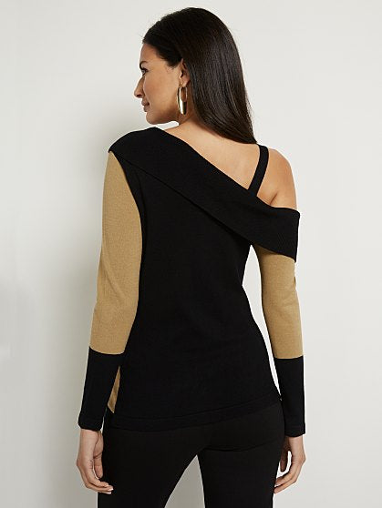 59.95 COLRBLK BUTN TUNIC