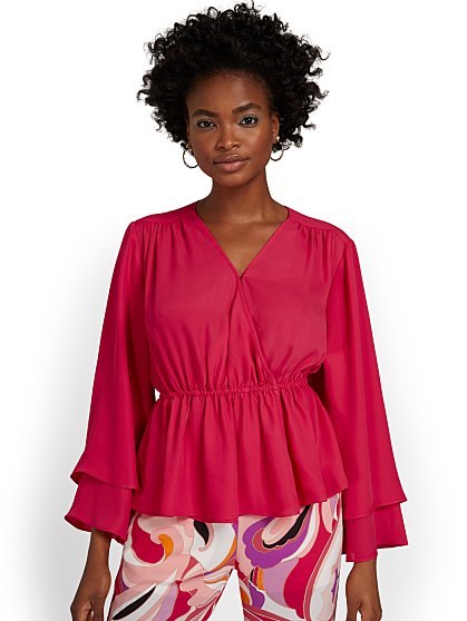 59.95 SURPLICE TIERED BLO