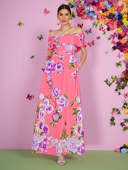89.95 FLORAL WRAP DRESS