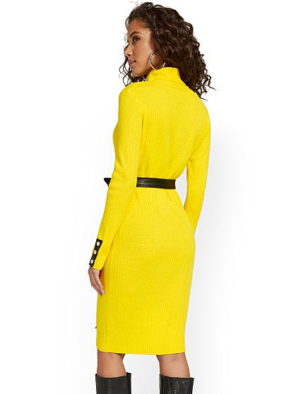 69.95 PU TRIM TNK DRESS