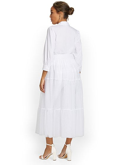 74.95 DRAMA TULE MAXI TOP