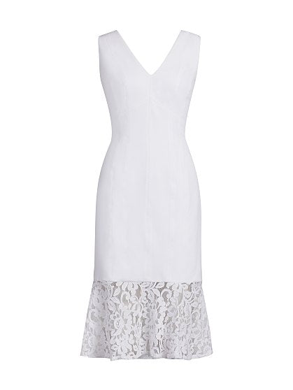 99.95 SEAMED V NECK DRS