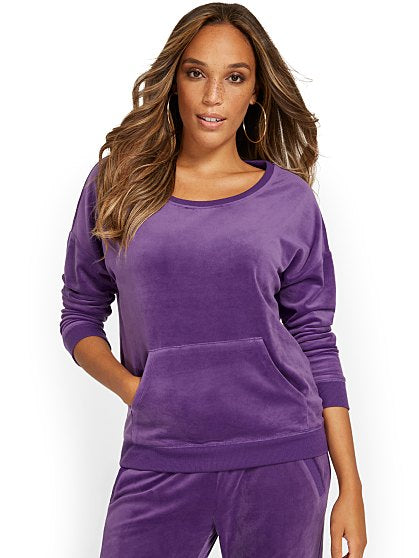 44.95 VELOUR PULLOVER