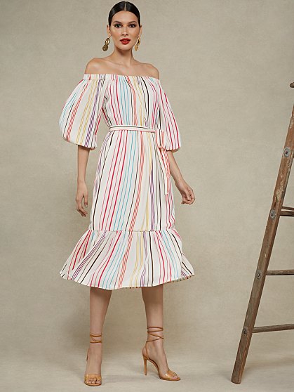 79.95 3/4 SLV GAUZE DRESS