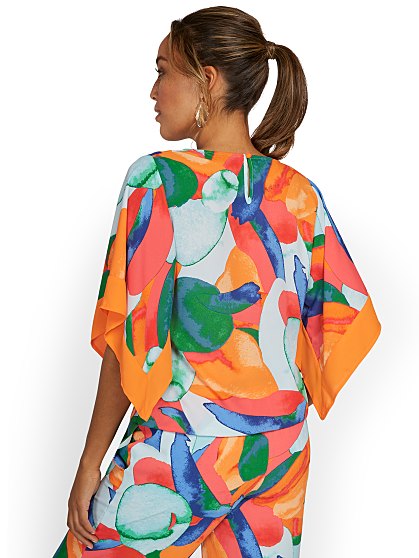 64.95 MULT KIMONO W BORDR