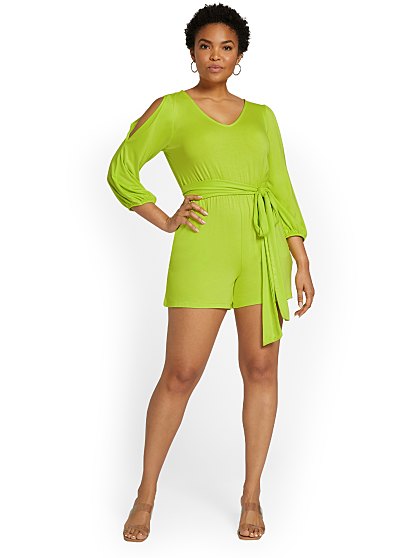 59.95 ROMPER- SOLID