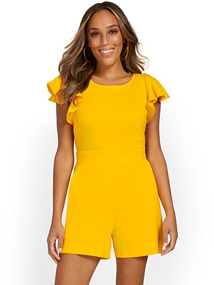 59.95 RUFFLE SLV JUMPSUIT
