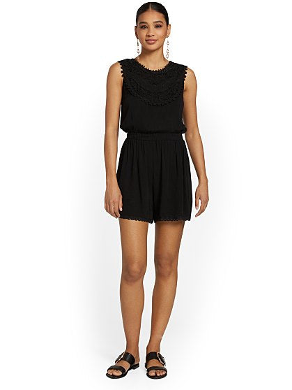 69.95 CROCHET ROMPER