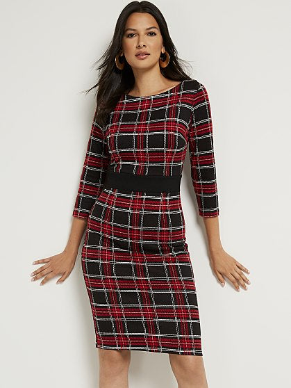 89.95 PLAID COLORBLOCK