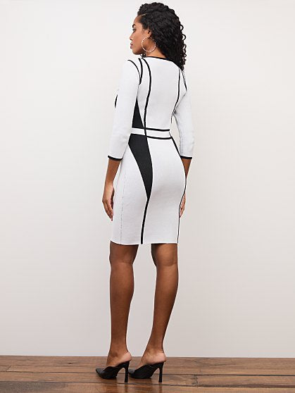 89.95 B/W SWEATER DRESS