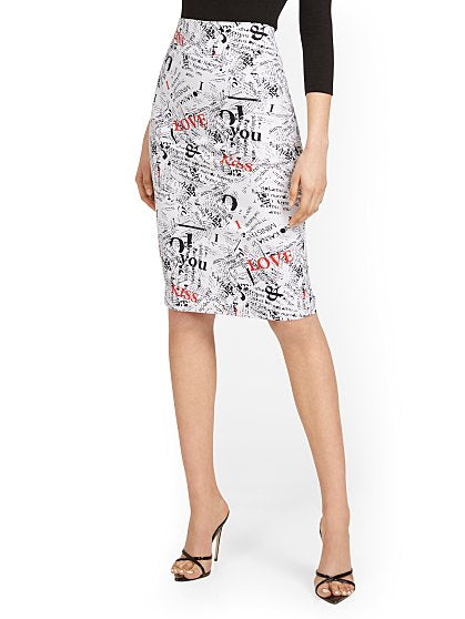 59.95 HW PO PRINTED SKIRT