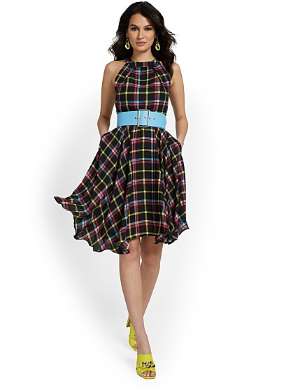 89.95 MULTI PLAID FLARE