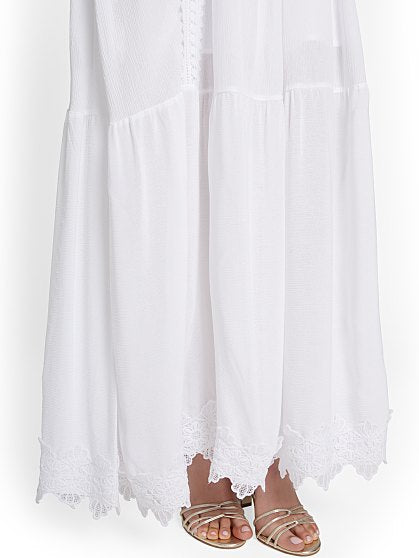 109.95 STRAPLSS LACE MAXI