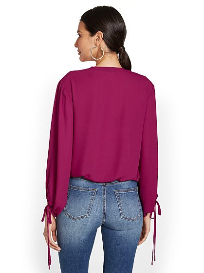 49.95 SURPLICE TIE SLV