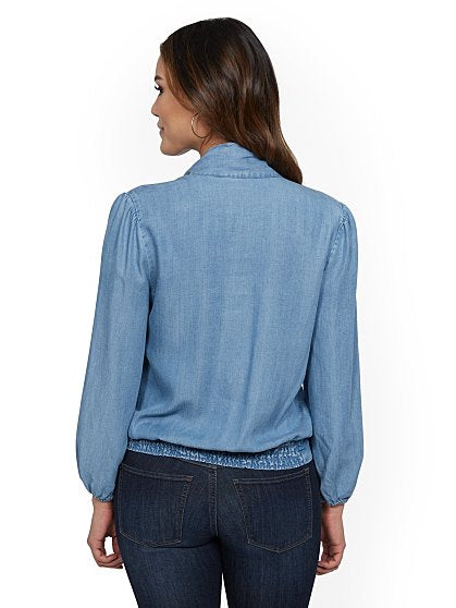 59.95 BOW TIE BLOUSE