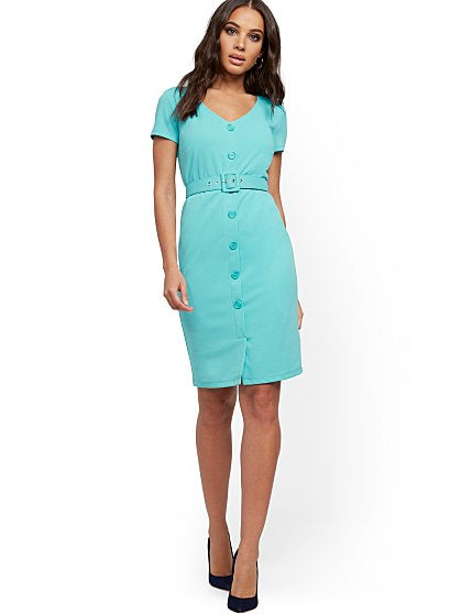 69.95 CAP SLV BELT DRESS