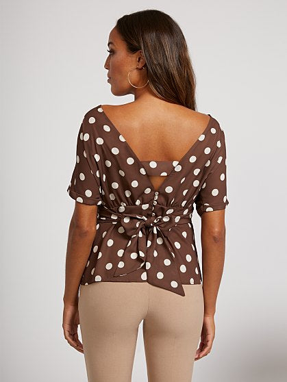 54.95 BOW BACK BLOUSE