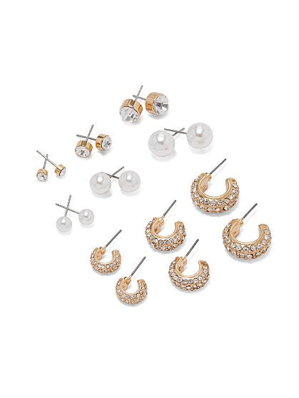 19.95 9CT PEARL HOOP EARR