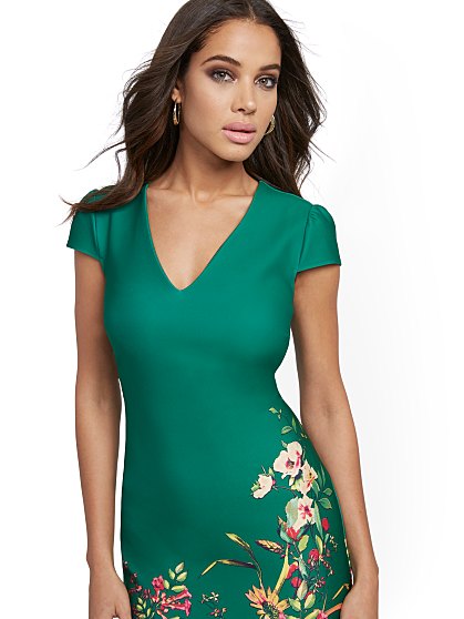 69.95 FLORAL SHEATH DRESS