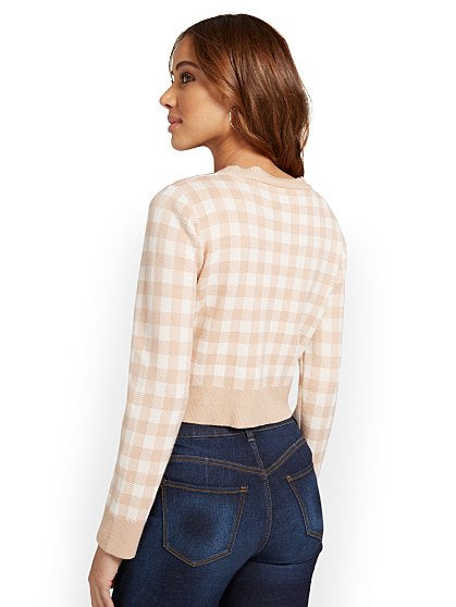 79.95 2 PC PLAID CARDI