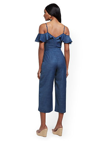 79.95 RUFFLE COLD SHLDR