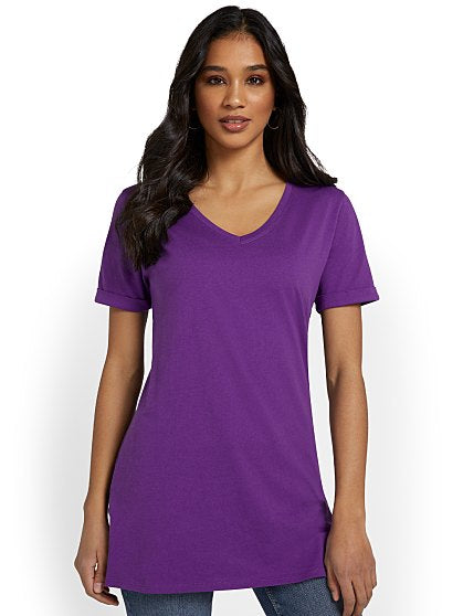 24.95 PERFECT VNECK TUNIC
