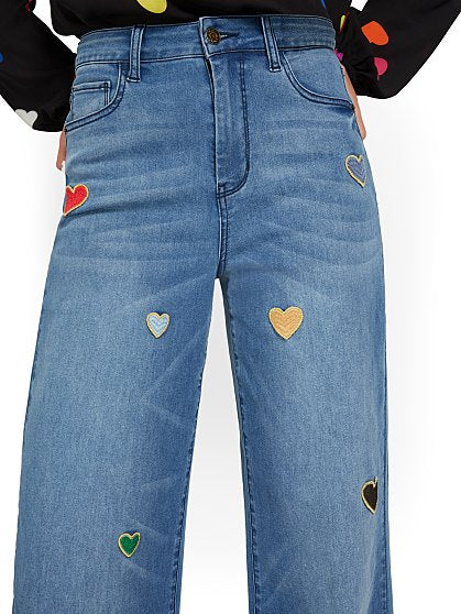 79.95 UHW HEART WIDE LEG
