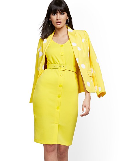 69.95 CAP SLV BELT DRESS
