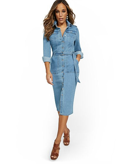 89.95 UTILITY SHIRTDRESS