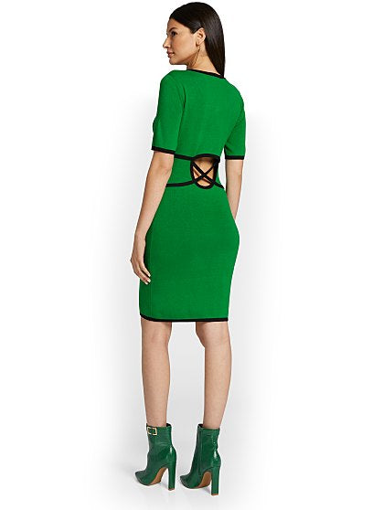89.95 SWT DRESS BLCK TIP