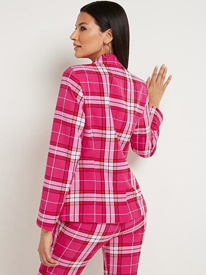 119.95 T 2BTN PLAID JACKE