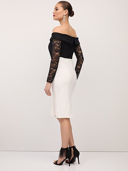 89.95 LACE OTS DRESS