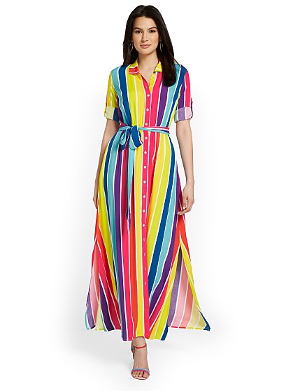 89.95 RAINBOW SHIRTDRESS