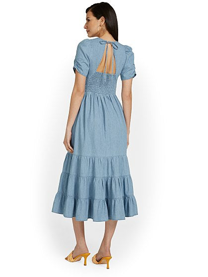 99.95 CHAMBRAY MAXI