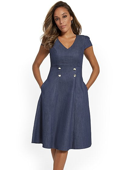 89.95 V NK BTN FRT DENIM