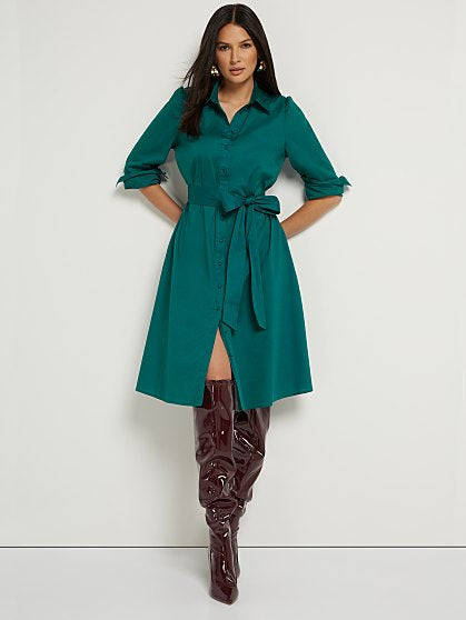 79.95 TIE WAIST POPLIN DR