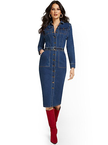 89.95 UTILITY SHIRTDRESS