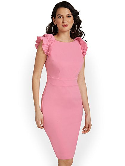 69.95 RUFFLE SLV SHEATH