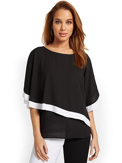 54.95 CONTRAST TRIM TOP