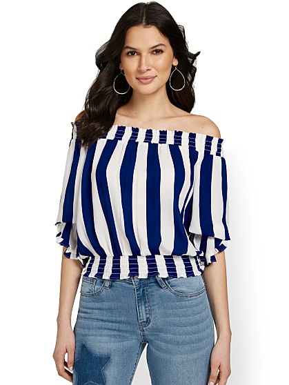 49.95 STRIPE OFF SHLDR